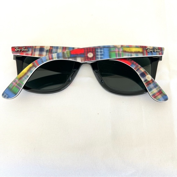 ♦️SOLD♦️RAY-BAN RB2140 Special Series Wayfarer Gray Lenses Multicolor Frame - Picture 10 of 15